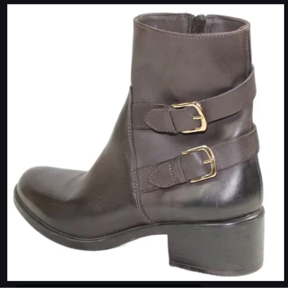 Emanuele Crasto Shoes - Elegant Women's Brown Ankle Boots with Buckle Detail